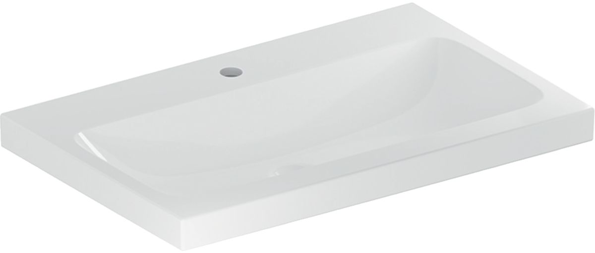 Geberit iCon Waschbecken 75x48 cm rechteckig Möbel weiß 501.835.00.6