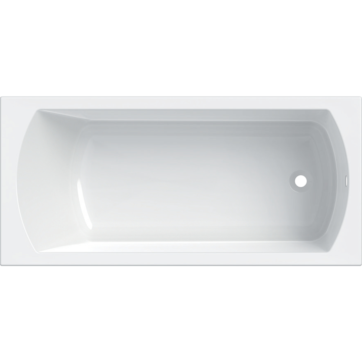Geberit Perfect Rechteckige Badewanne 170x75 cm weiß 554.073.01.1