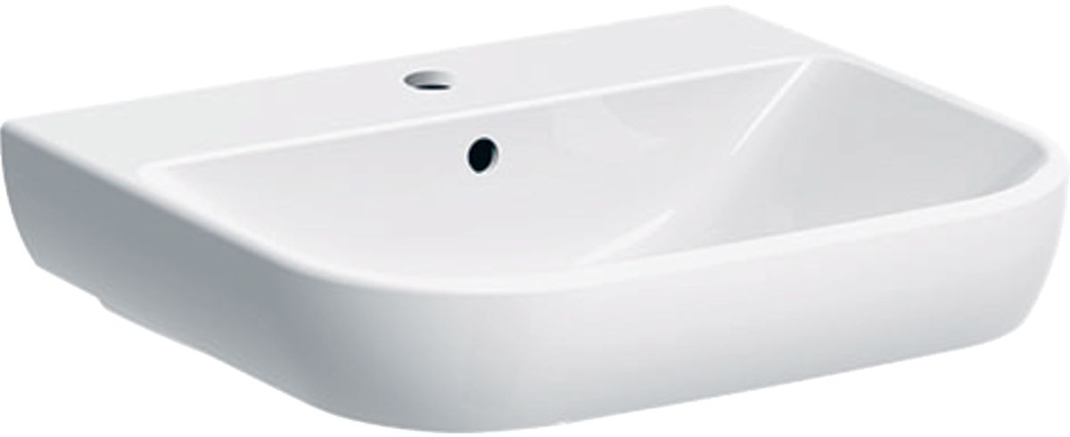 Geberit Smyle Waschbecken 55x48 cm rechteckig Klassisch weiß 500.227.01.1