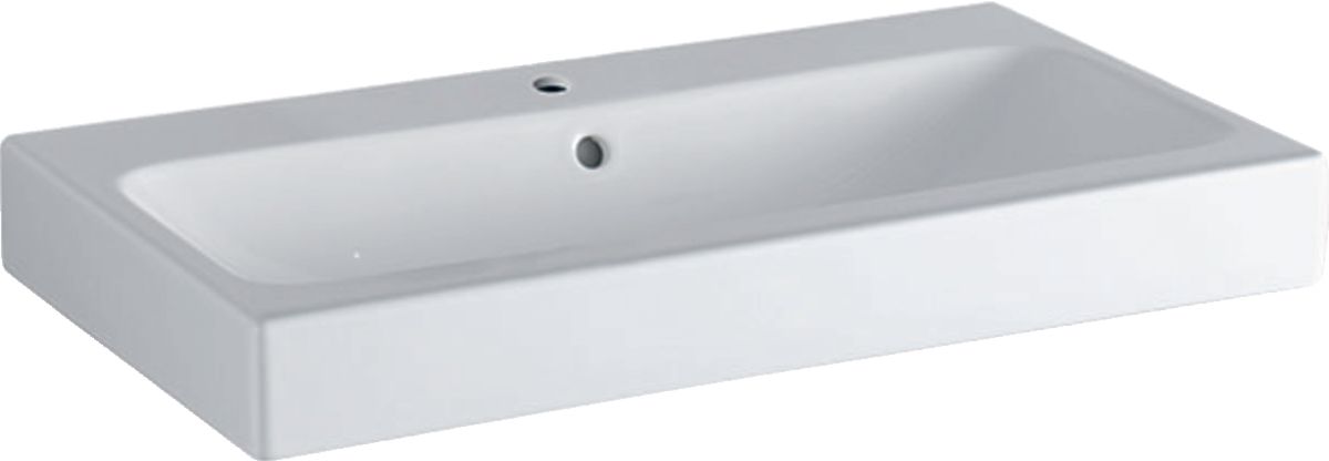Geberit iCon Waschbecken 75x48 cm rechteckig Aufsatzwaschbecken weiß 124575600