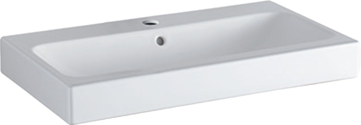 Geberit iCon Waschbecken 75x48 cm rechteckig Möbel weiß 124075600