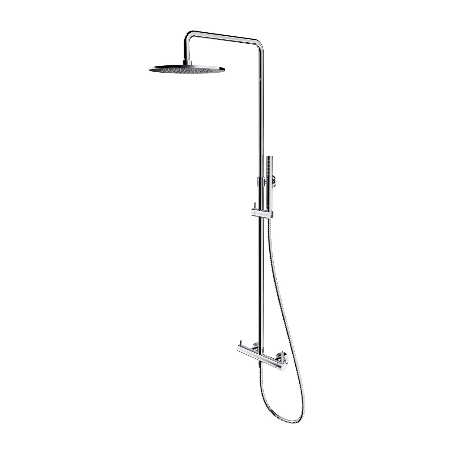 Omnires Y Duschset Wandmontage mit Regenbrause chrom Y1244MCR