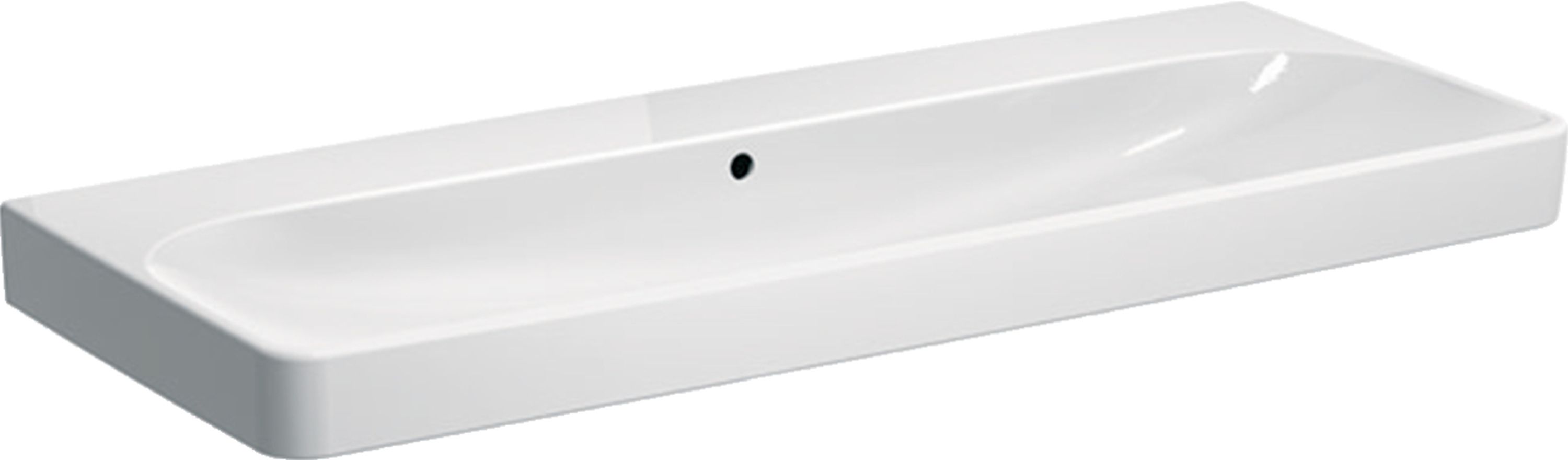 Geberit Smyle Square Waschbecken 90x48 cm rechteckig Klassisch-Möbel-Einbauwaschbecken weiß 500.250.01.1