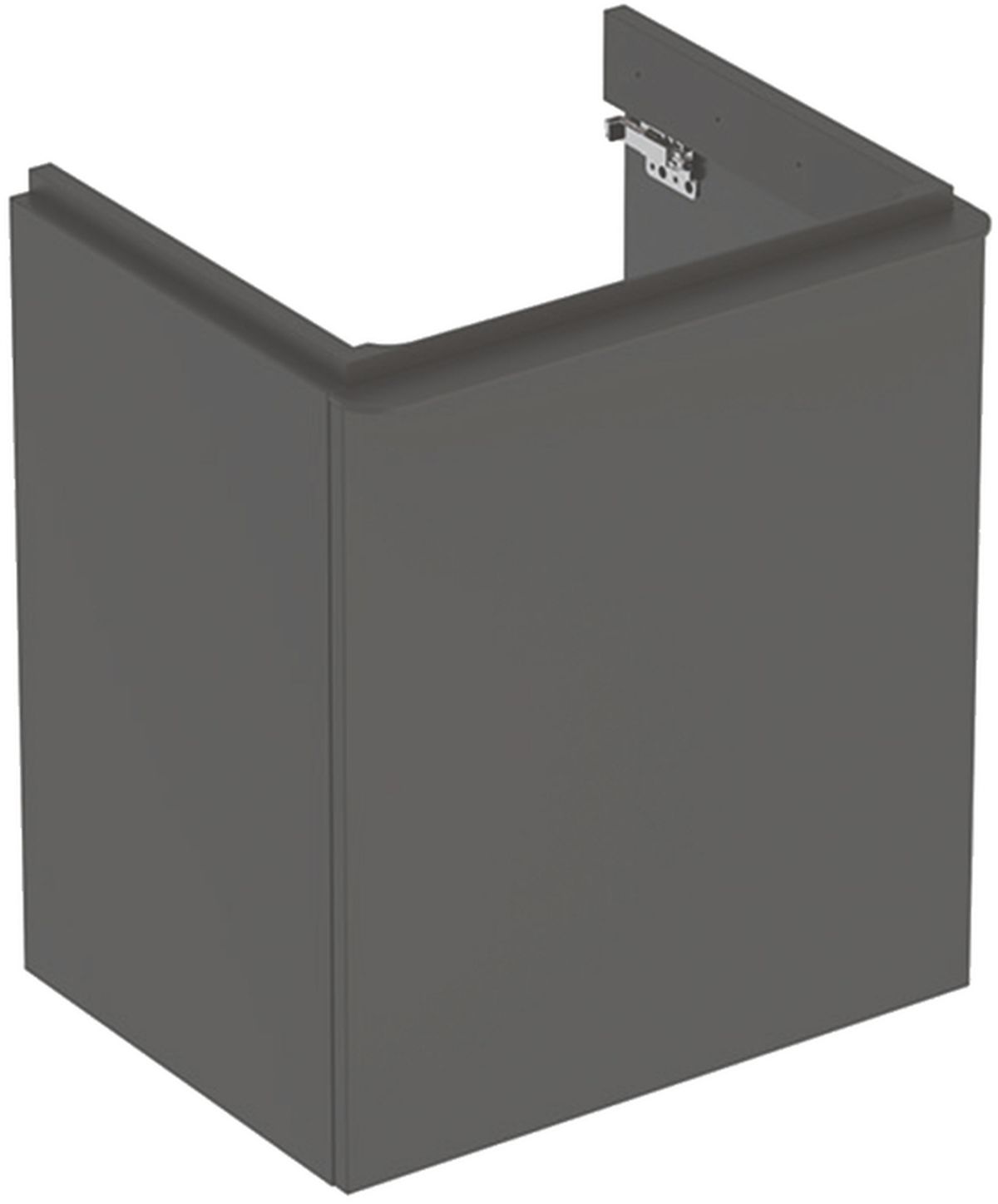 Geberit Smyle Square Kabinett 53.6x43.3x61.7 cm Unterschrank hängend schwarz 500.365.JK.1
