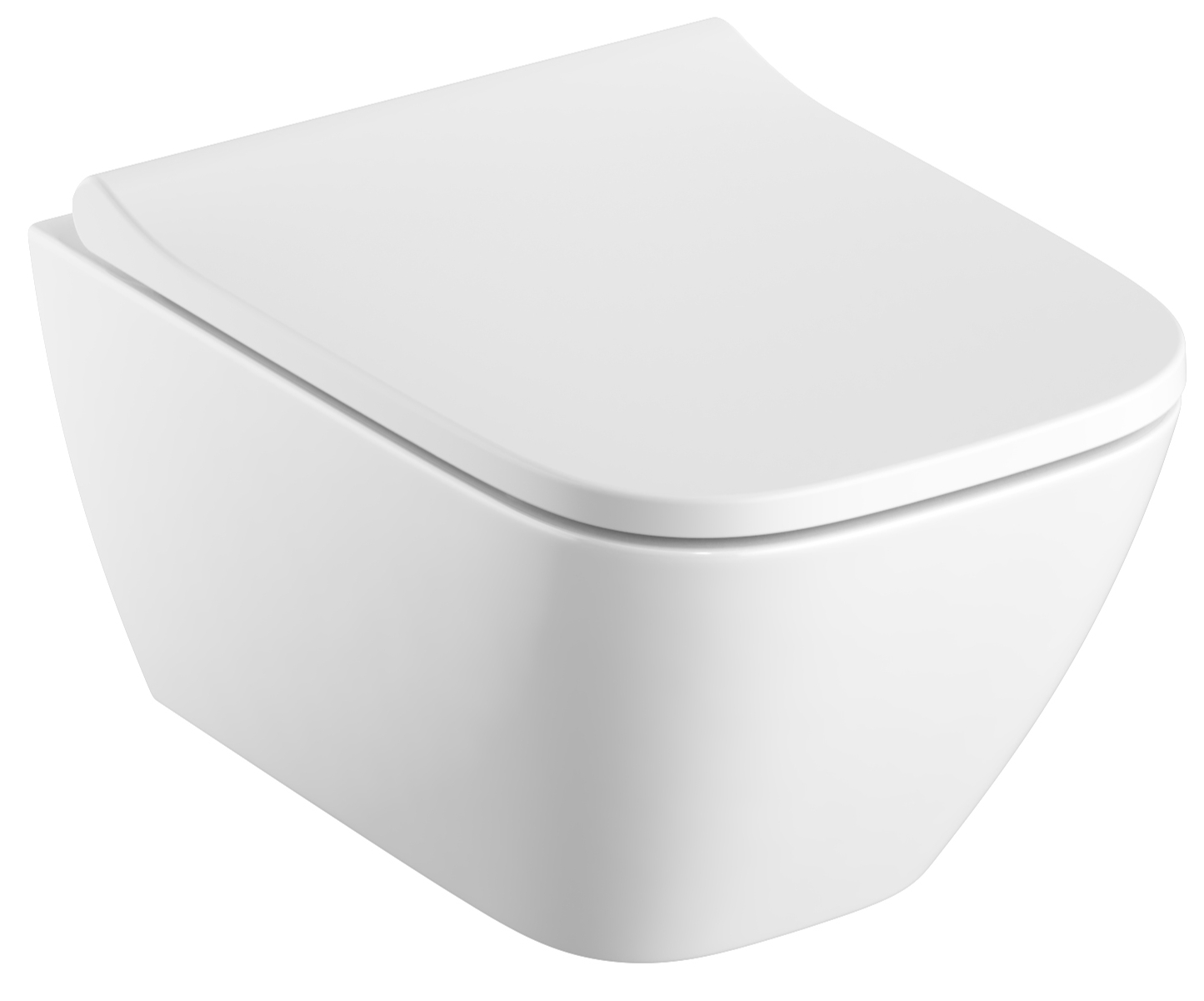 Geberit Smyle Square WC-Becken hängend Spülrandlos weiß 500.379.01.8