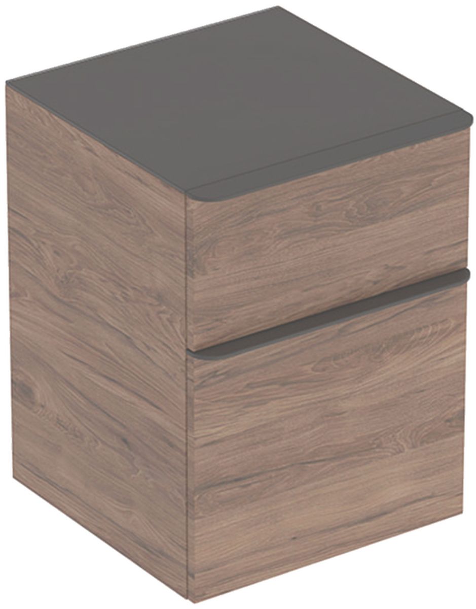 Geberit Smyle Square Kabinett 45x47x60 cm Seitenschrank hängend nuss 500.357.JR.1