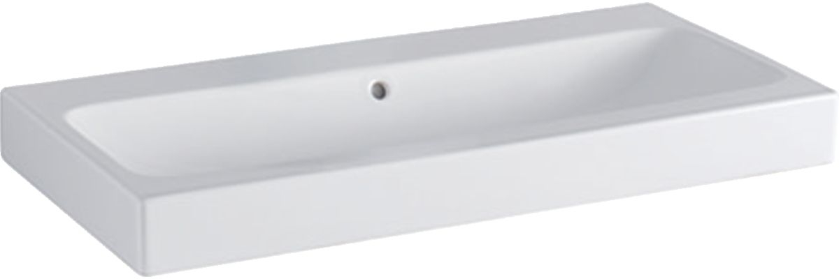 Geberit iCon Waschbecken 90x48.5 cm rechteckig Möbel weiß 124093600