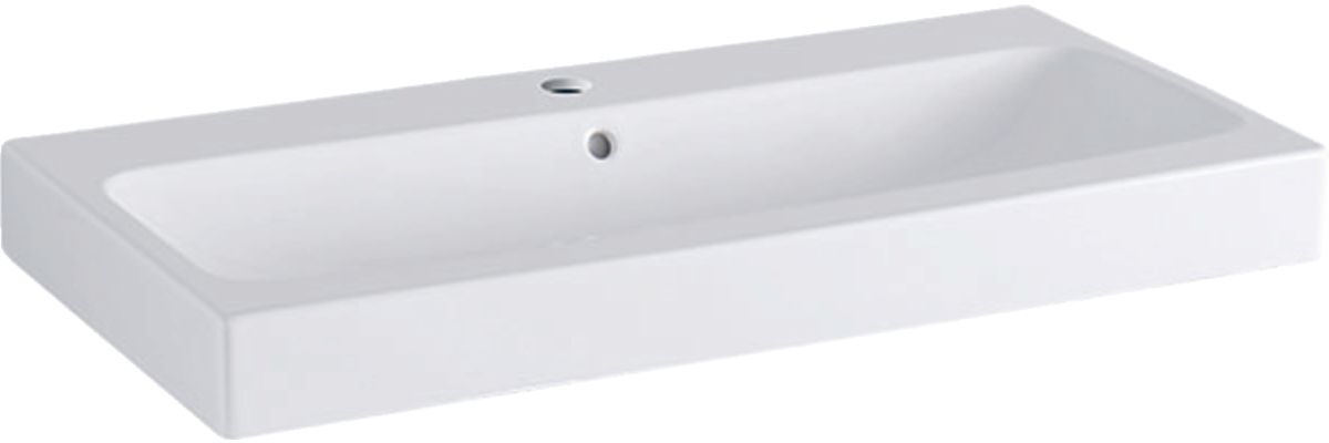 Geberit iCon Waschbecken 90x48.5 cm rechteckig Möbel weiß 124090600