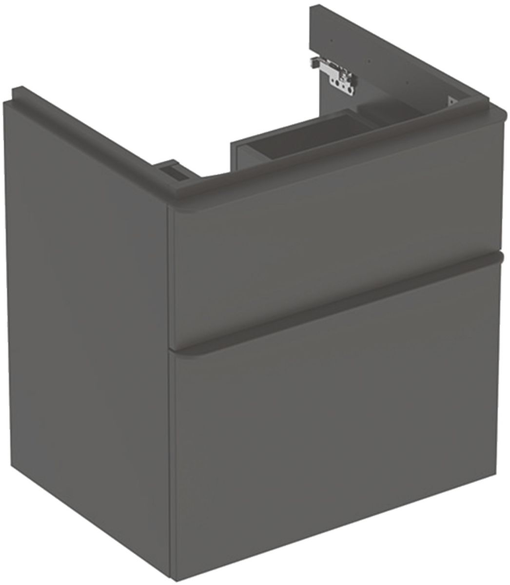 Geberit Smyle Square Kabinett 58.4x47x61.7 cm Unterschrank hängend schwarz 500.352.JK.1