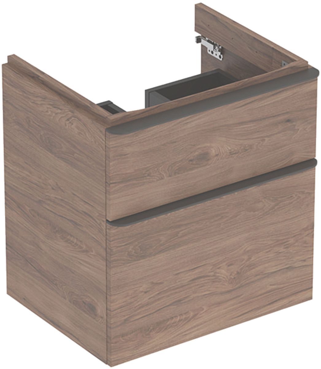 Geberit Smyle Square Kabinett 58.4x47x61.7 cm Unterschrank hängend nuss 500.352.JR.1