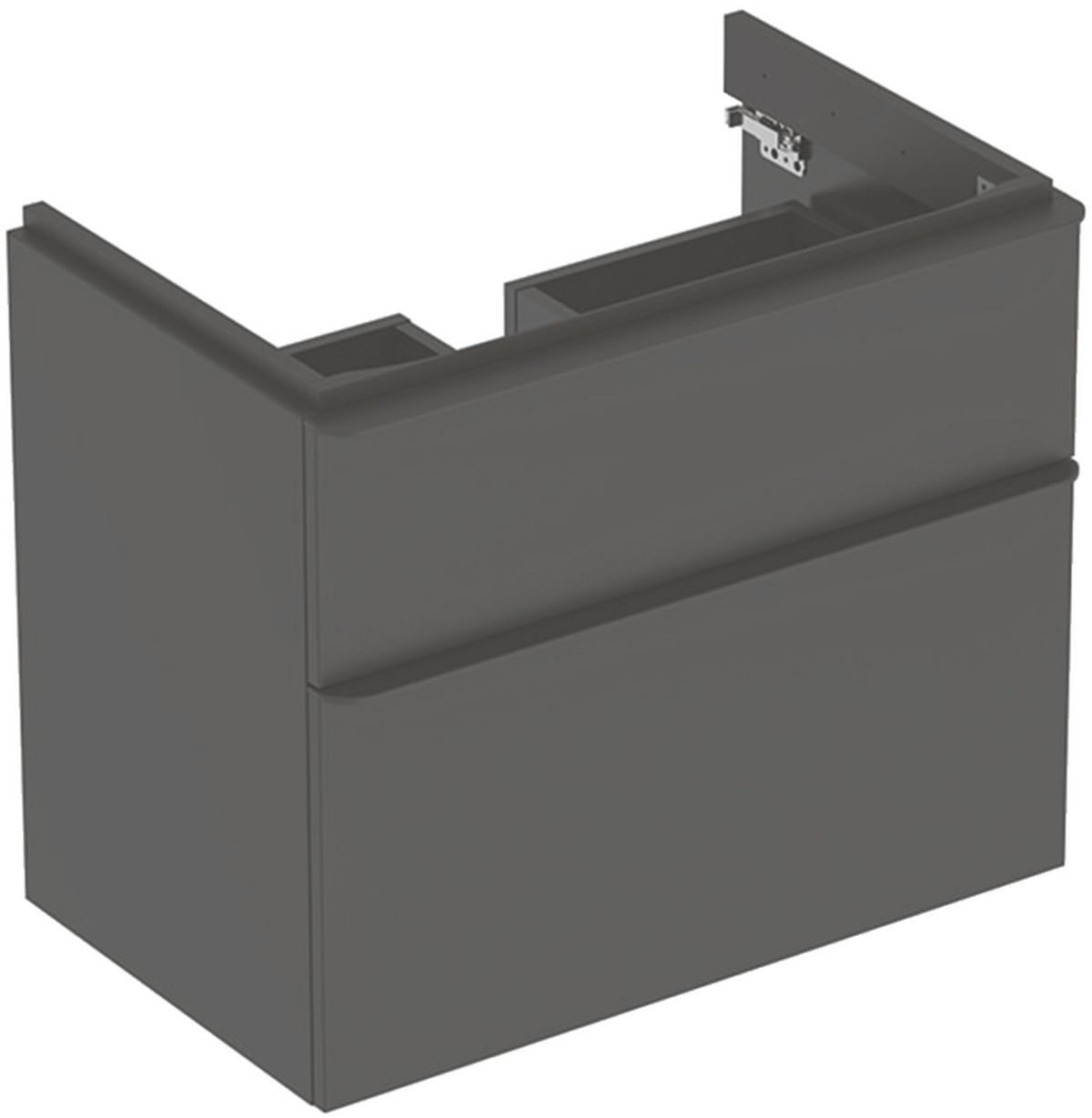 Geberit Smyle Square Kabinett 73.4x47x61.7 cm Unterschrank hängend schwarz 500.353.JK.1