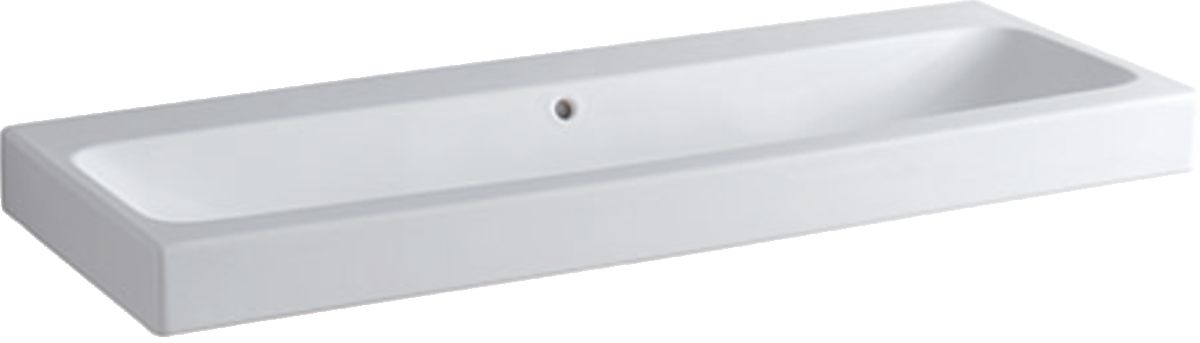 Geberit iCon Waschbecken 120x48 cm rechteckig Möbel weiß 124025600