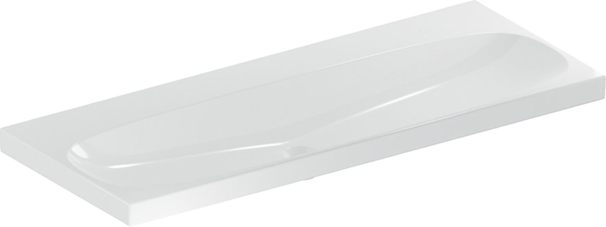 Geberit Acanto Waschbecken 120x48 cm rechteckig Möbel weiß 501.880.00.8
