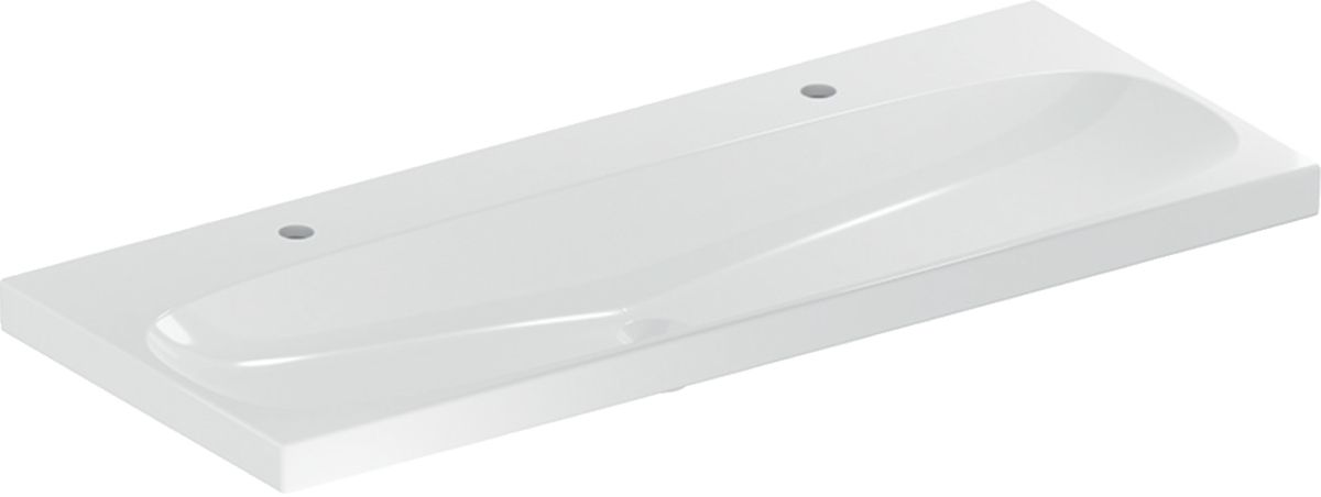 Geberit Acanto Waschbecken 120x48 cm rechteckig Möbel weiß 501.880.00.6