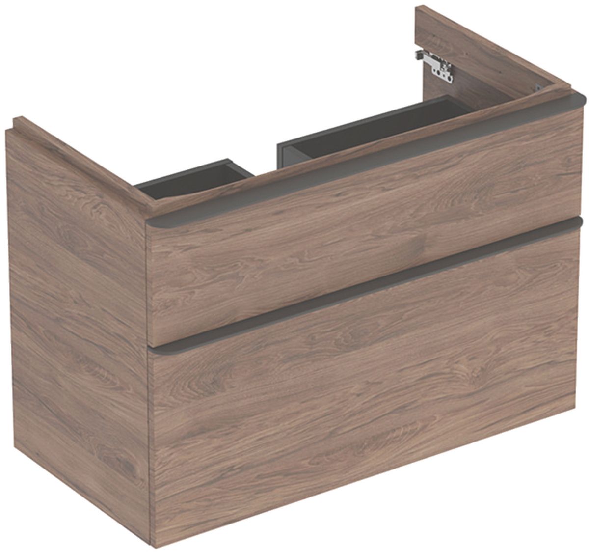 Geberit Smyle Square Kabinett 88.4x47x61.7 cm Unterschrank hängend nuss 500.354.JR.1