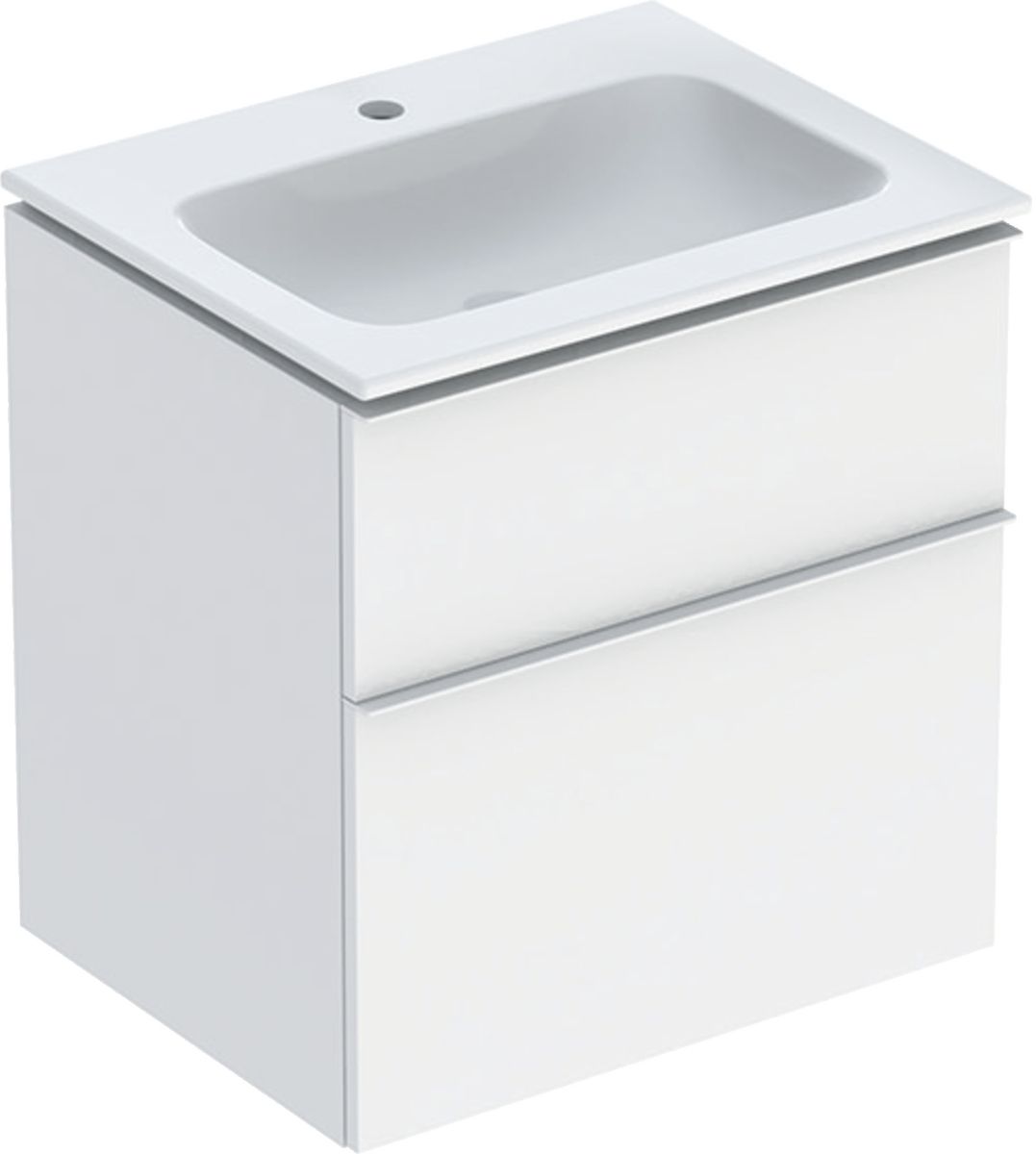 Geberit iCon Waschbecken mit Unterschrank 60 cm weiß 502.331.01.3