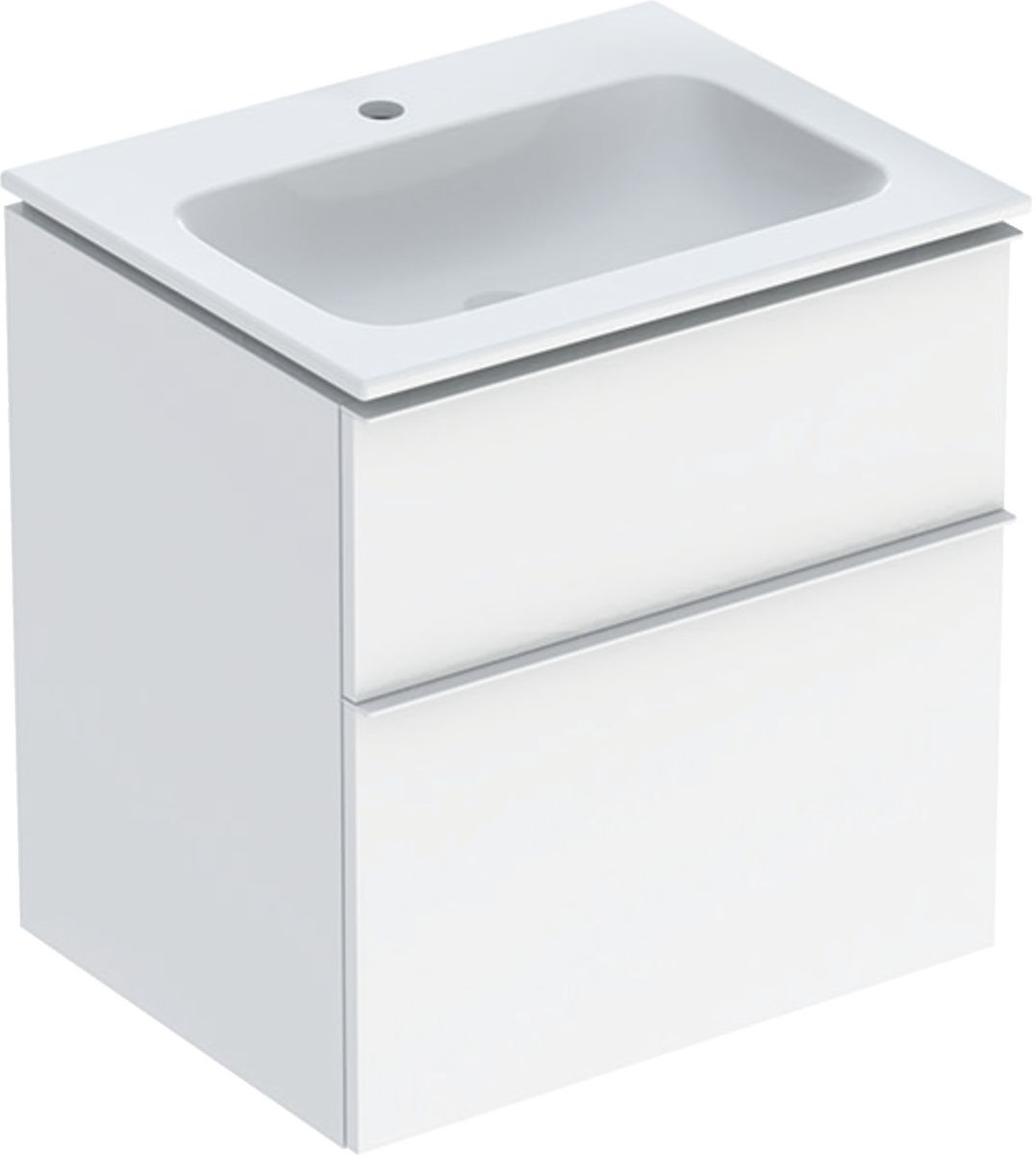 Geberit iCon Waschbecken mit Unterschrank 60 cm weiß 502.331.01.1