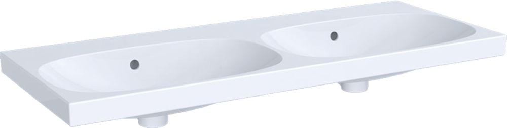 Geberit Acanto Waschbecken 120x48 cm rechteckig Möbel weiß 500.628.01.8