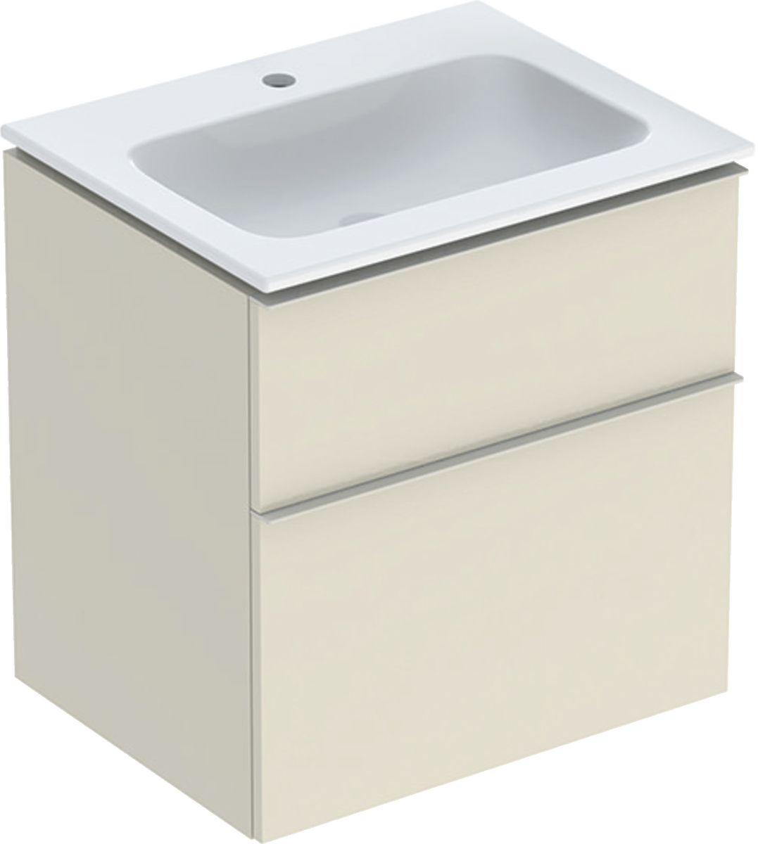 Geberit iCon Waschbecken mit Unterschrank 60 cm grau 502.331.JL.1