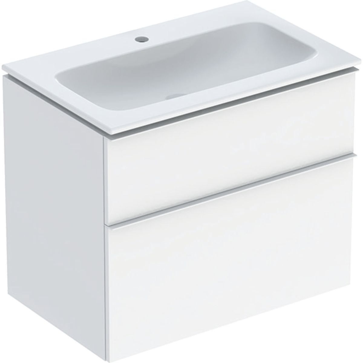 Geberit iCon Waschbecken mit Unterschrank 75 cm weiß 502.332.01.1