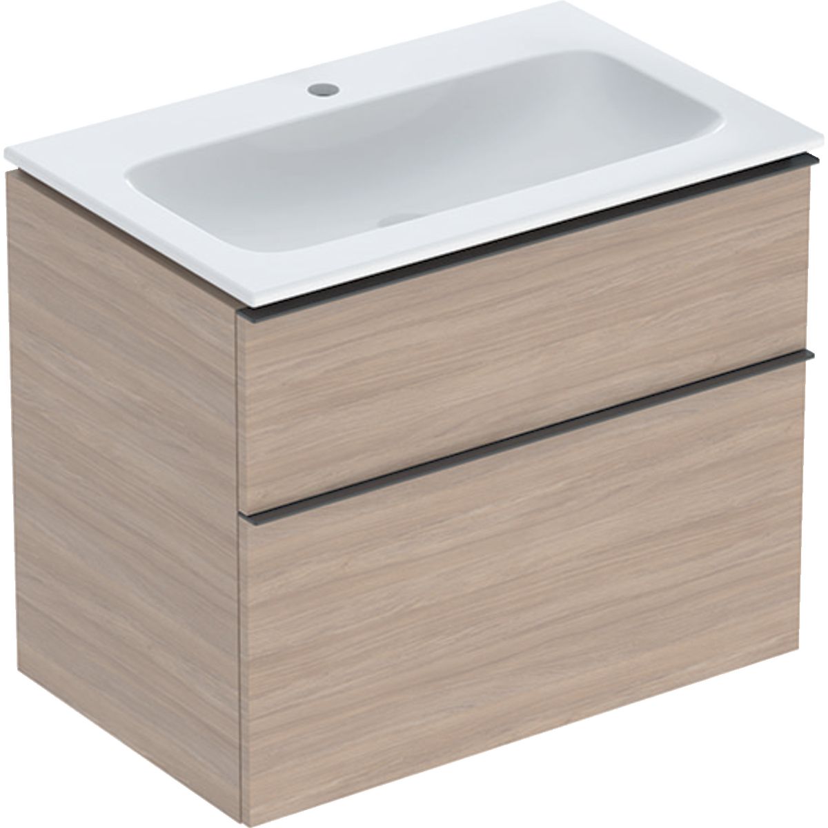 Geberit iCon Waschbecken mit Unterschrank 75 cm eiche 502.332.JH.1