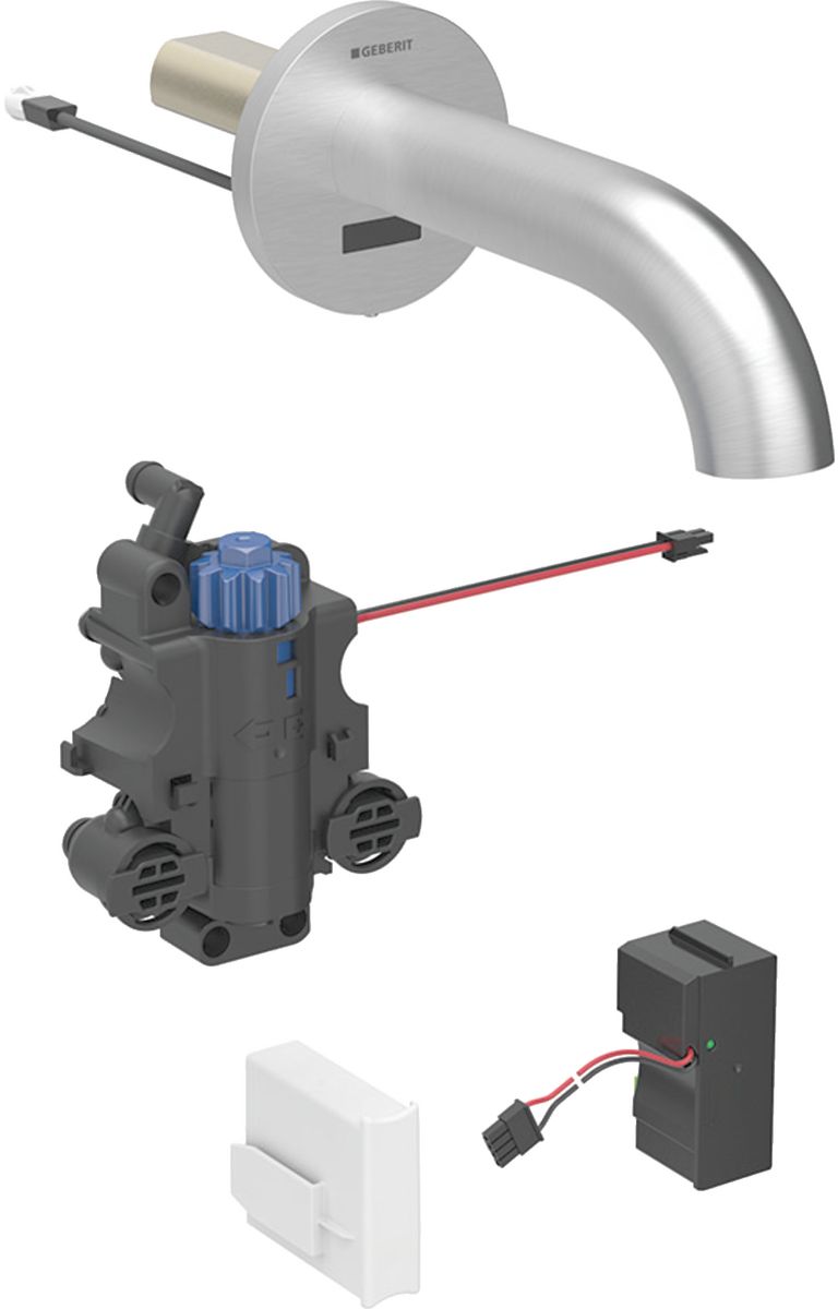 Geberit Piave Waschtischarmatur Unterputz mit Thermostat Elektronisch stahl 116.267.SN.1