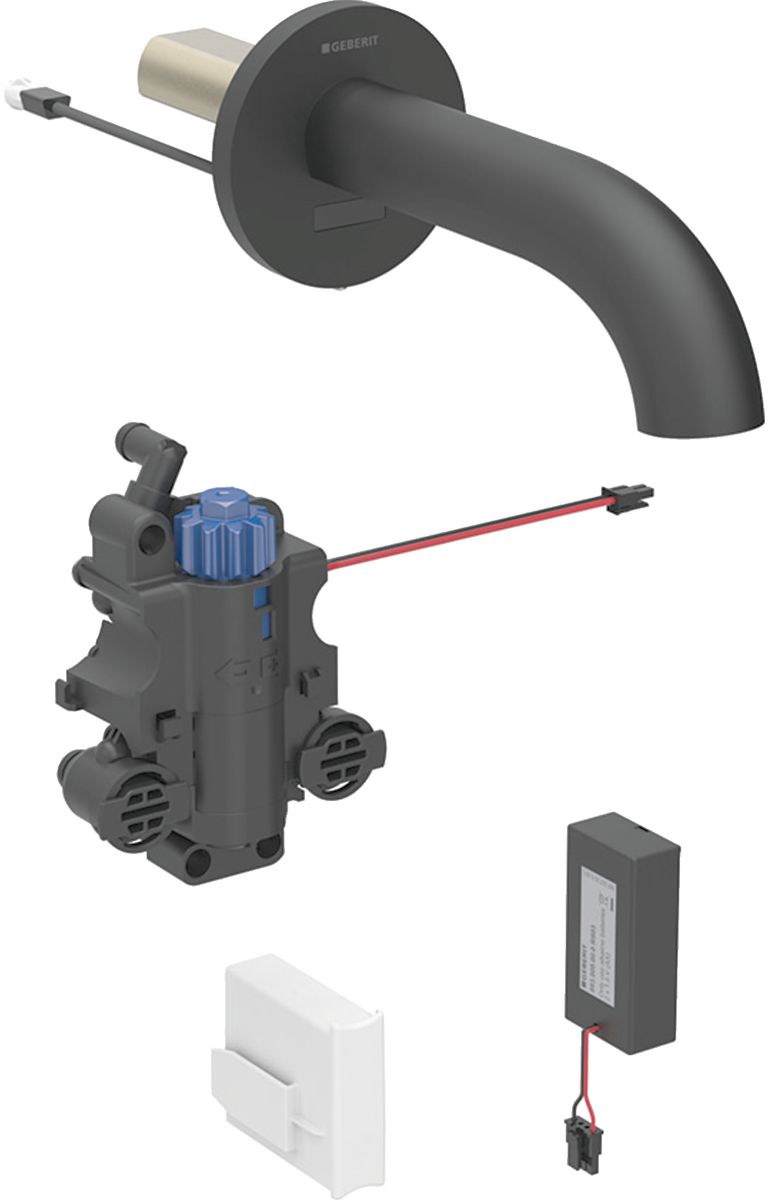 Geberit Piave Waschtischarmatur Unterputz mit Thermostat Elektronisch schwarz 116.268.14.1