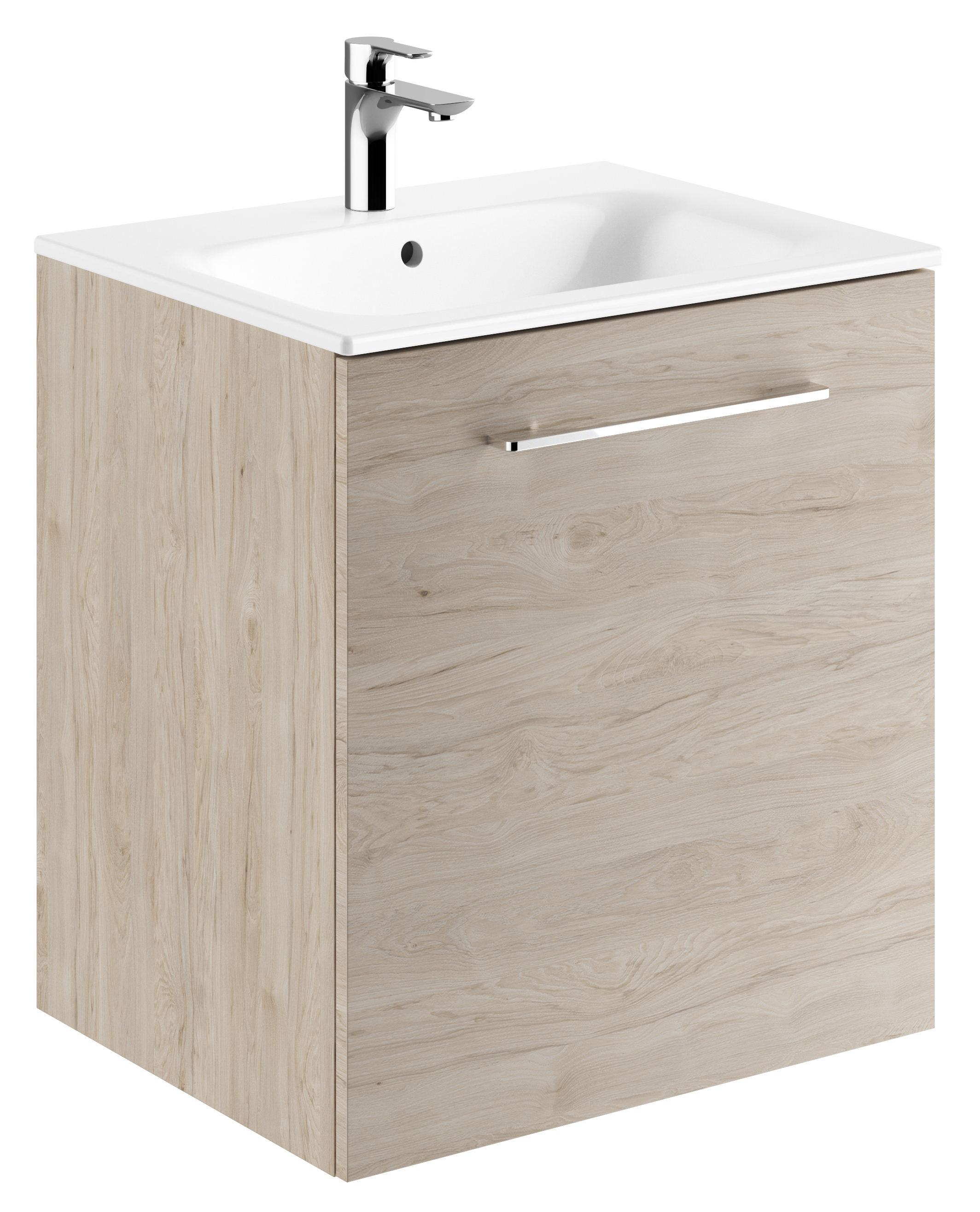 Geberit Selnova Square Waschbecken mit Unterschrank 60 cm nuss 501.255.00.1