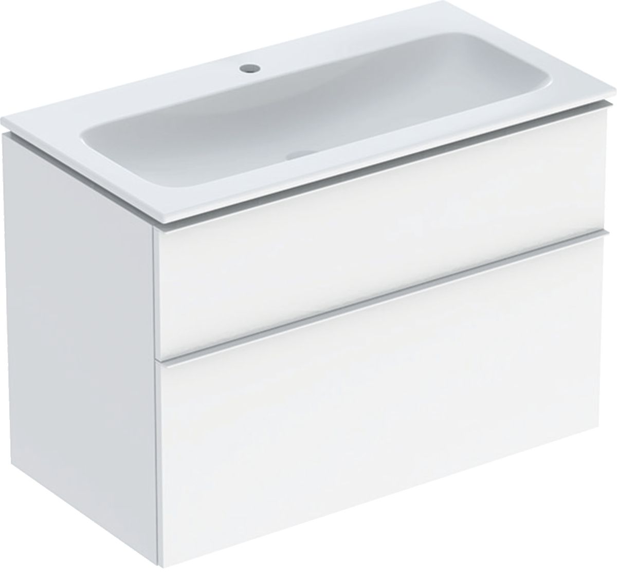 Geberit iCon Waschbecken mit Unterschrank 90 cm weiß 502.333.01.1