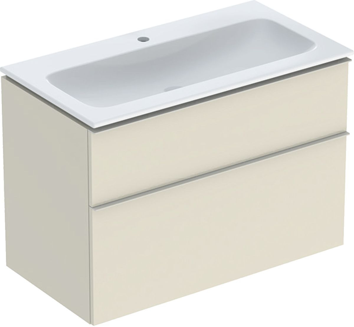 Geberit iCon Waschbecken mit Unterschrank 90 cm grau 502.333.JL.1