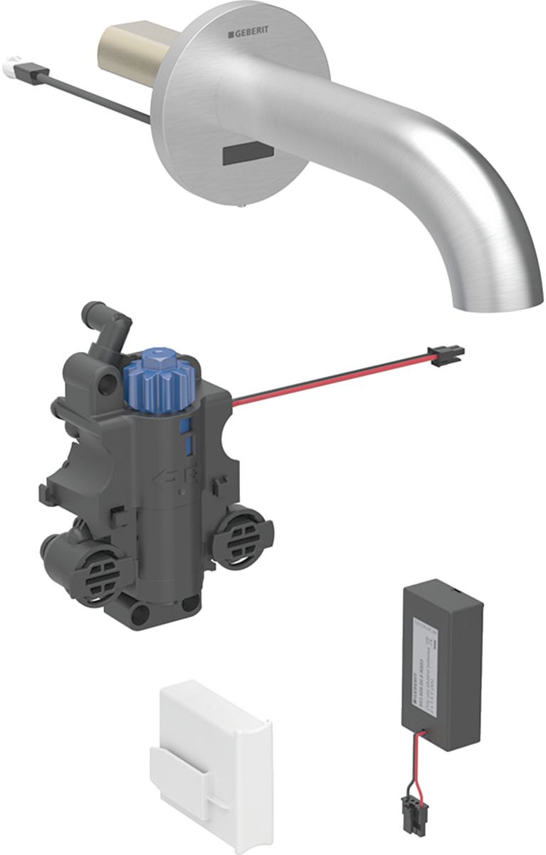 Geberit Piave Waschtischarmatur Unterputz mit Thermostat Elektronisch stahl 116.288.SN.1