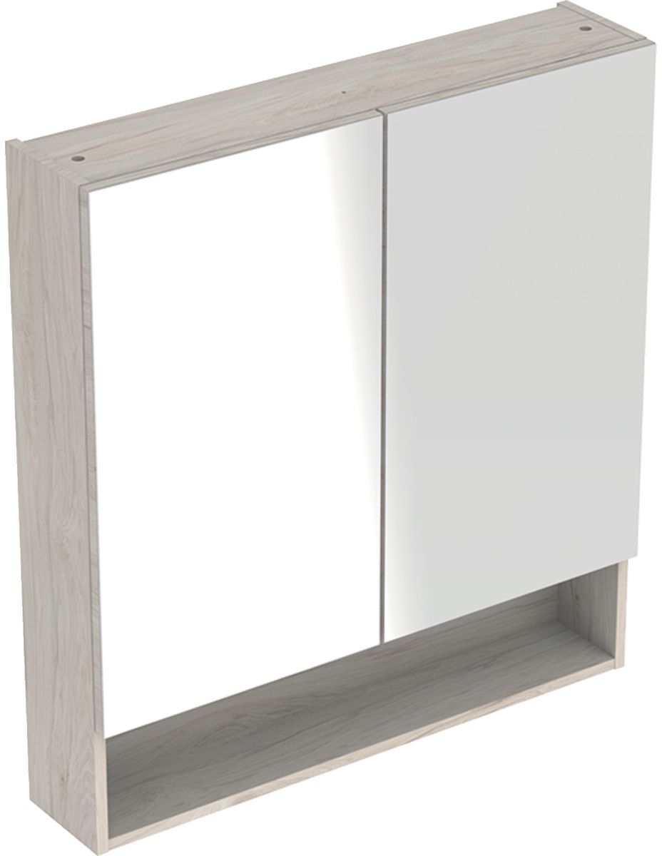 Geberit Selnova Square Kabinett 58.8x17x85 cm Spiegelschrank nuss 501.267.00.1