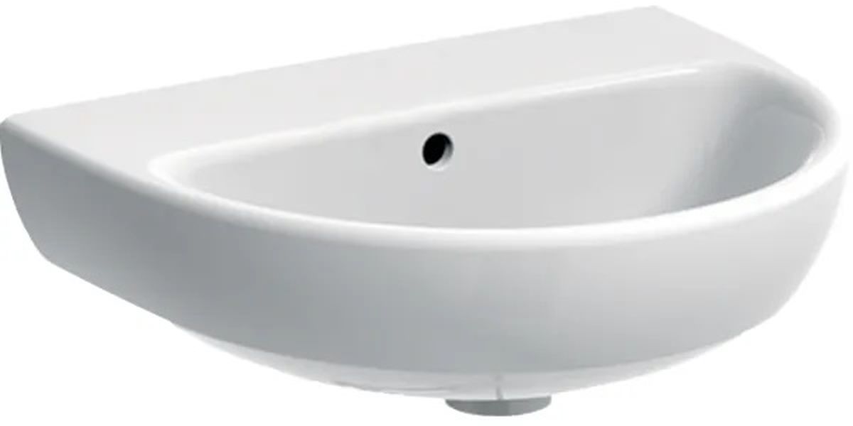 Geberit Selnova Waschbecken 50x41 cm halbrund Klassisch weiß 500.294.01.7