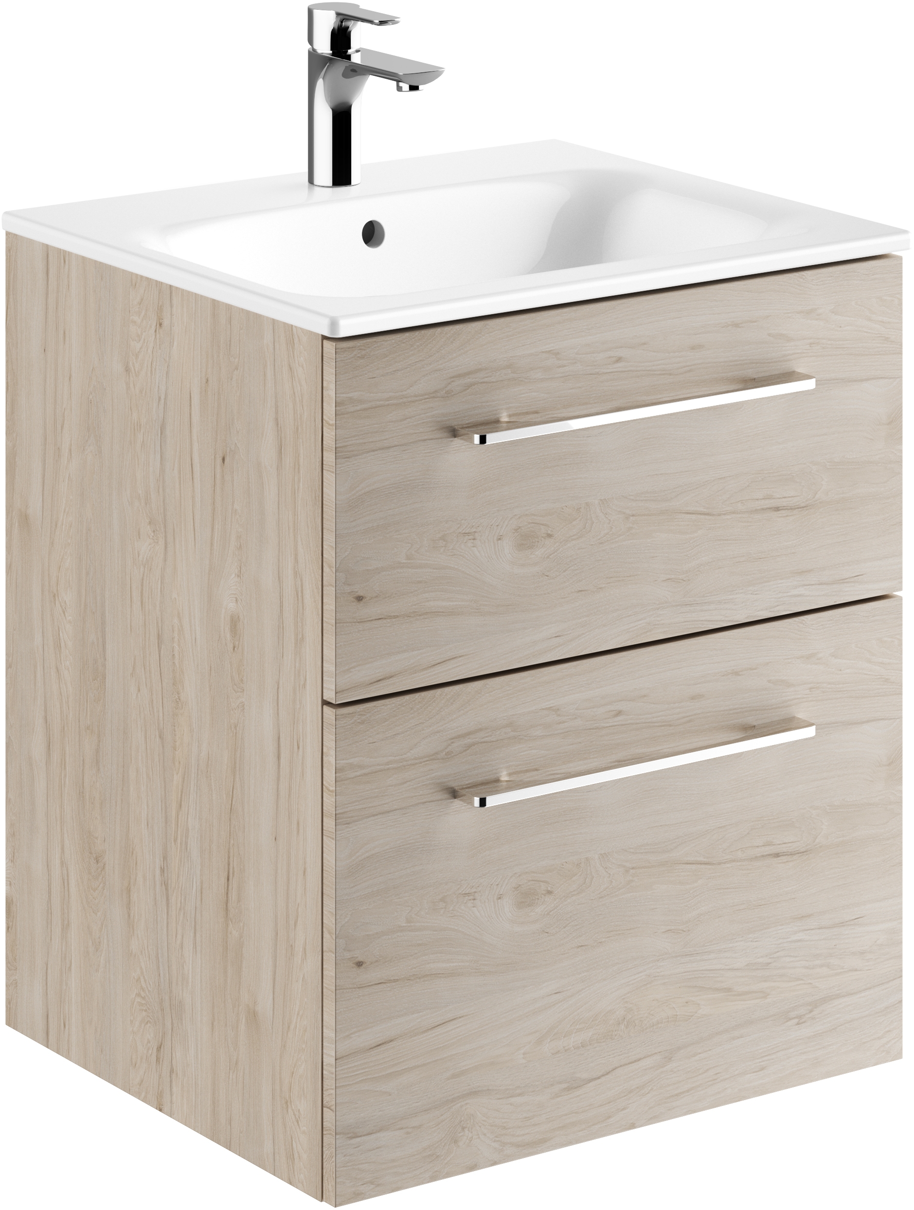 Geberit Selnova Square Waschbecken mit Unterschrank 55 cm nuss 501.235.00.1