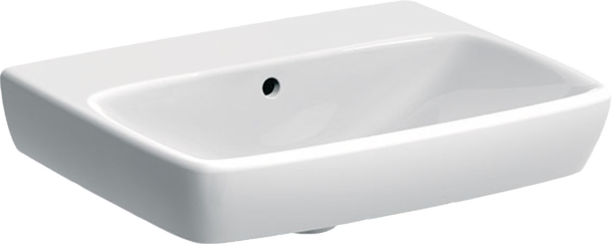 Geberit Selnova Square Waschbecken 55x44 cm rechteckig Klassisch weiß 500.291.01.7