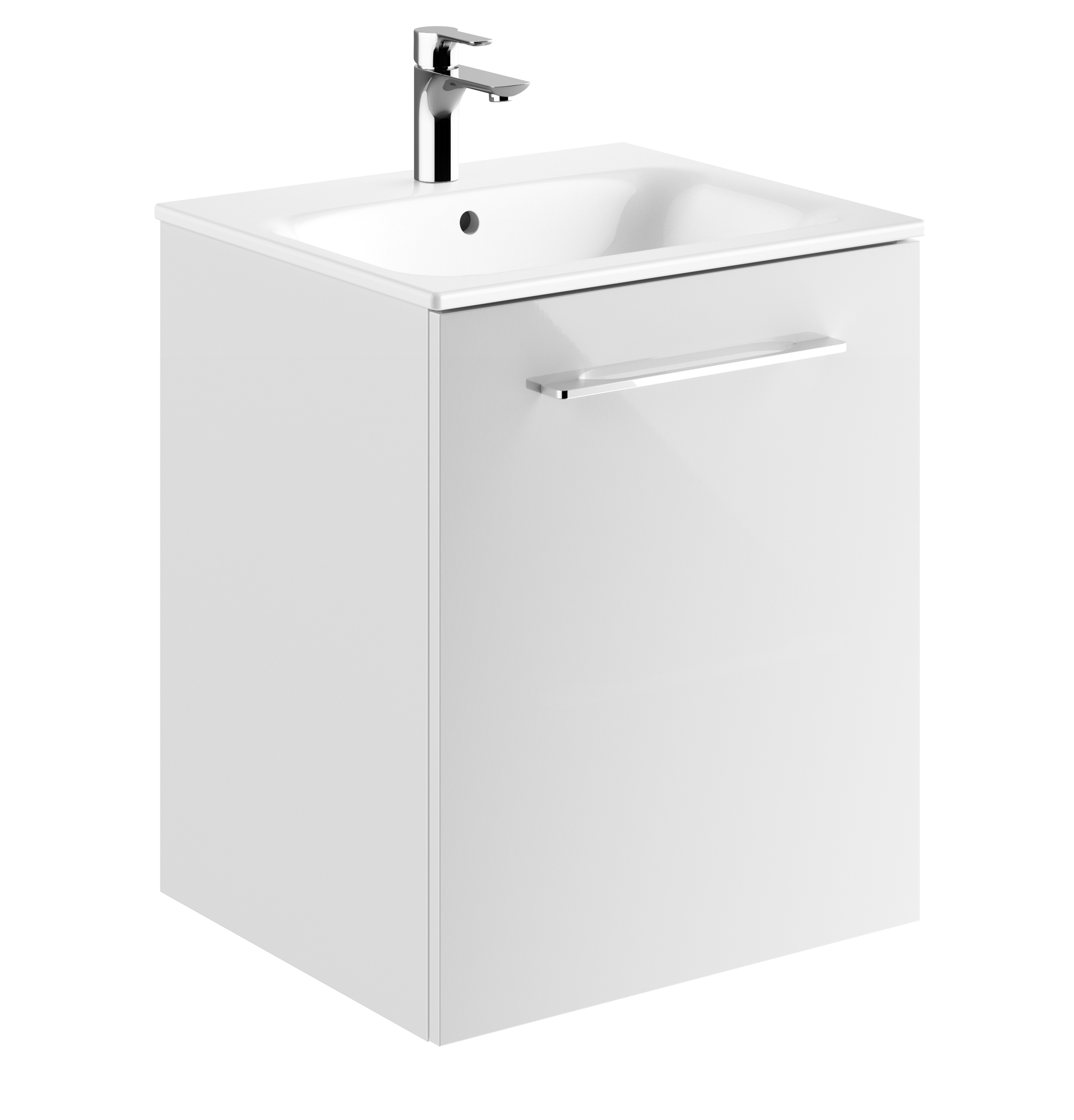 Geberit Selnova Square Waschbecken mit Unterschrank 55 cm weiß 501.248.00.1