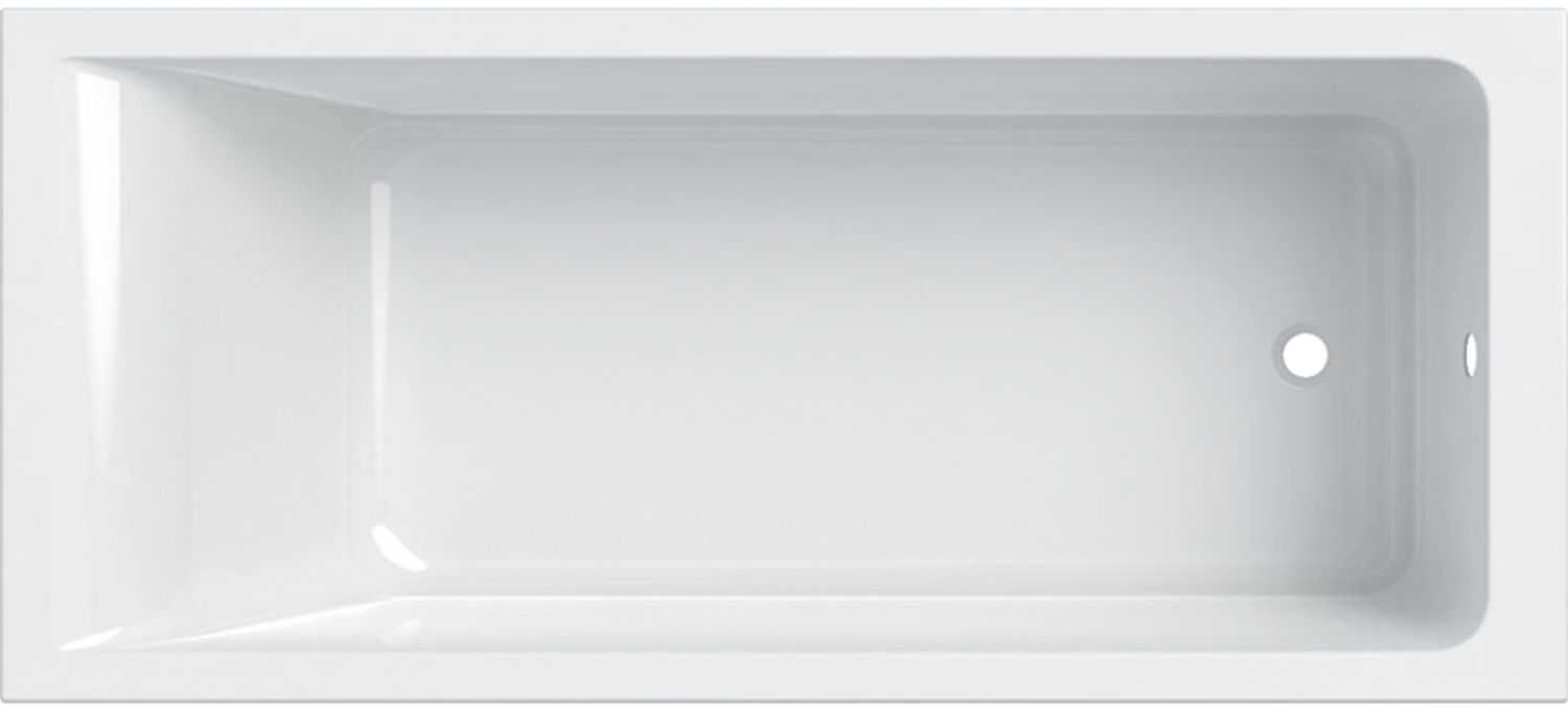 Geberit Selnova Square Rechteckige Badewanne 180x80 cm weiß 554.386.01.1