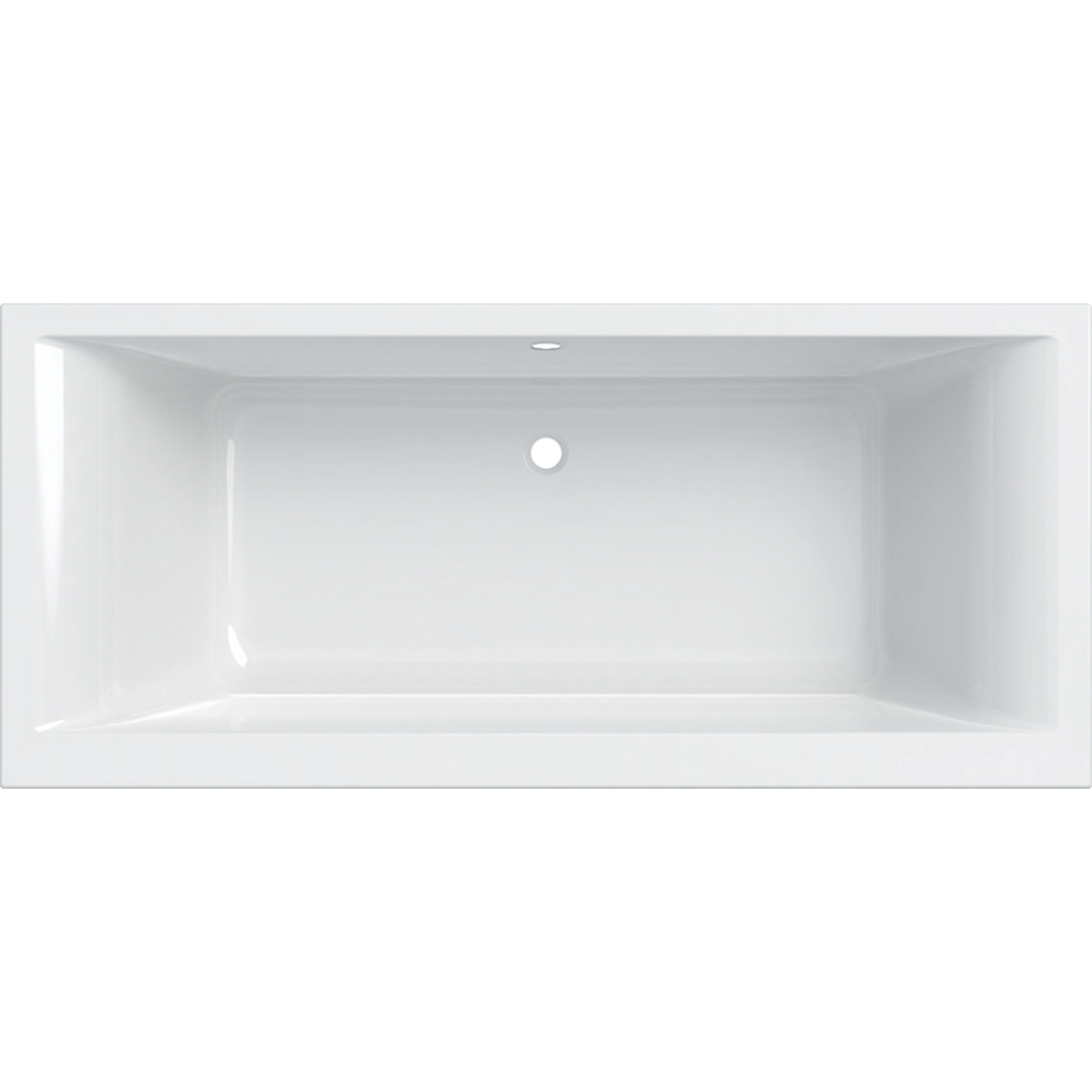 Geberit Selnova Square Rechteckige Badewanne 180x80 cm weiß 554.387.01.1