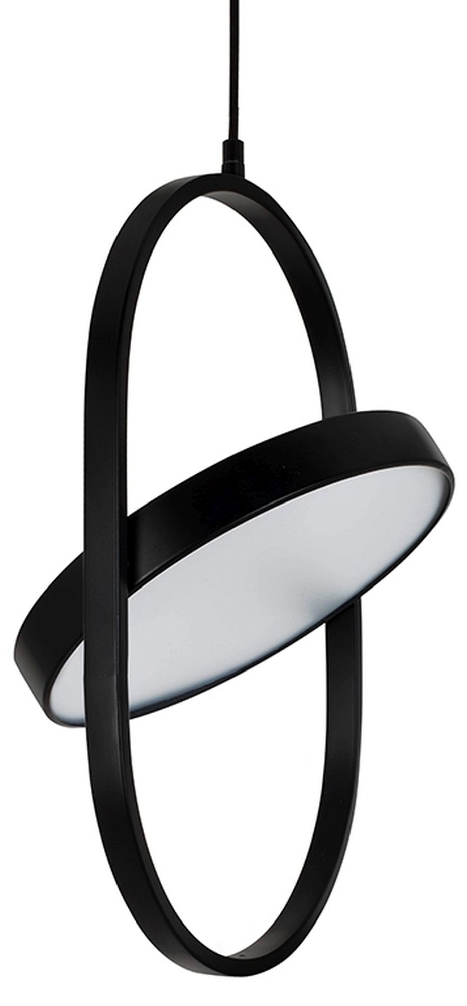 Moosee Spinner Pendelleuchte 1x19 W schwarz-milchig MSE010100315