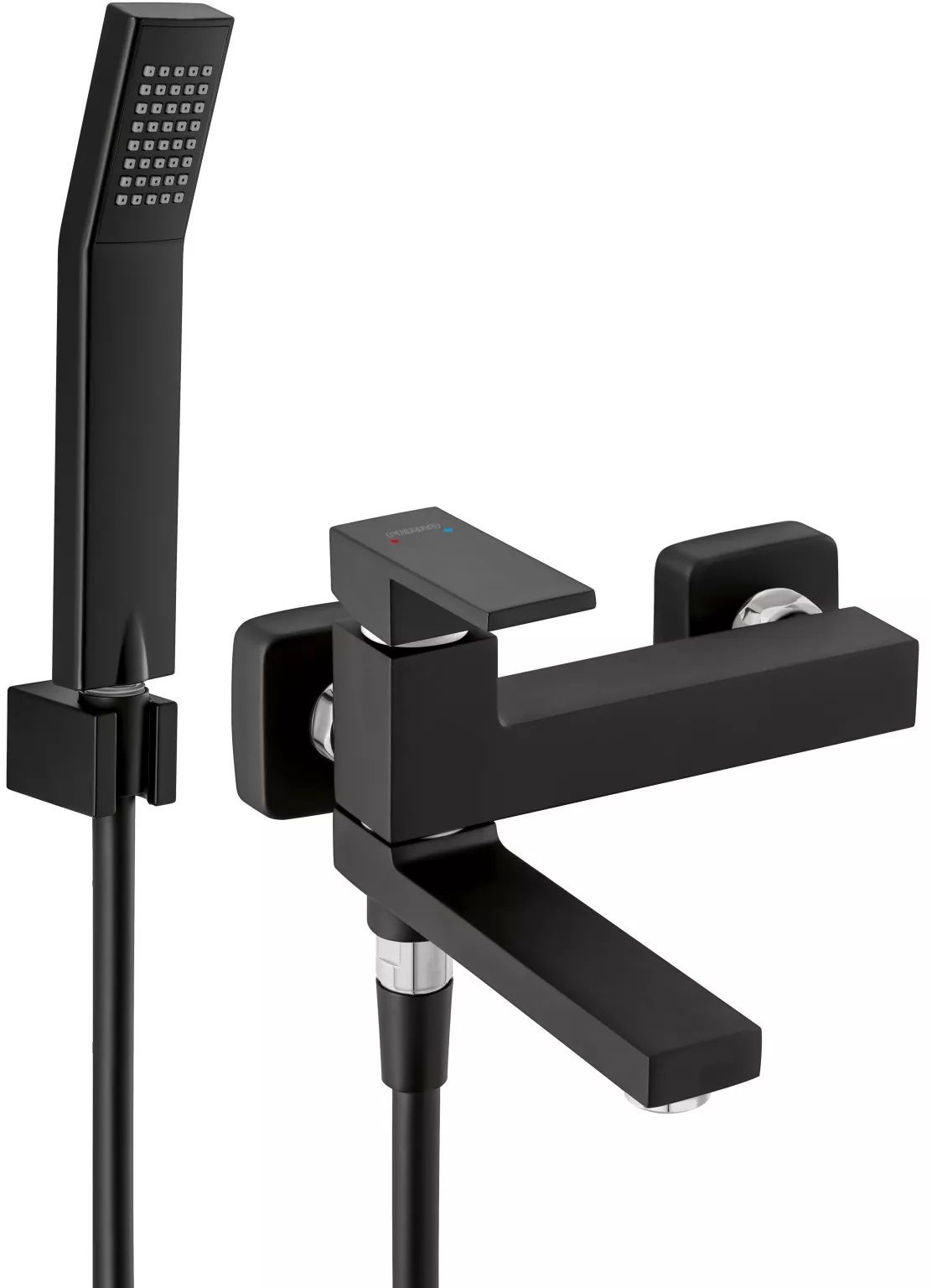 Ferro Zicco badewannen- und duscharmatur Wand schwarz BZI11RBL