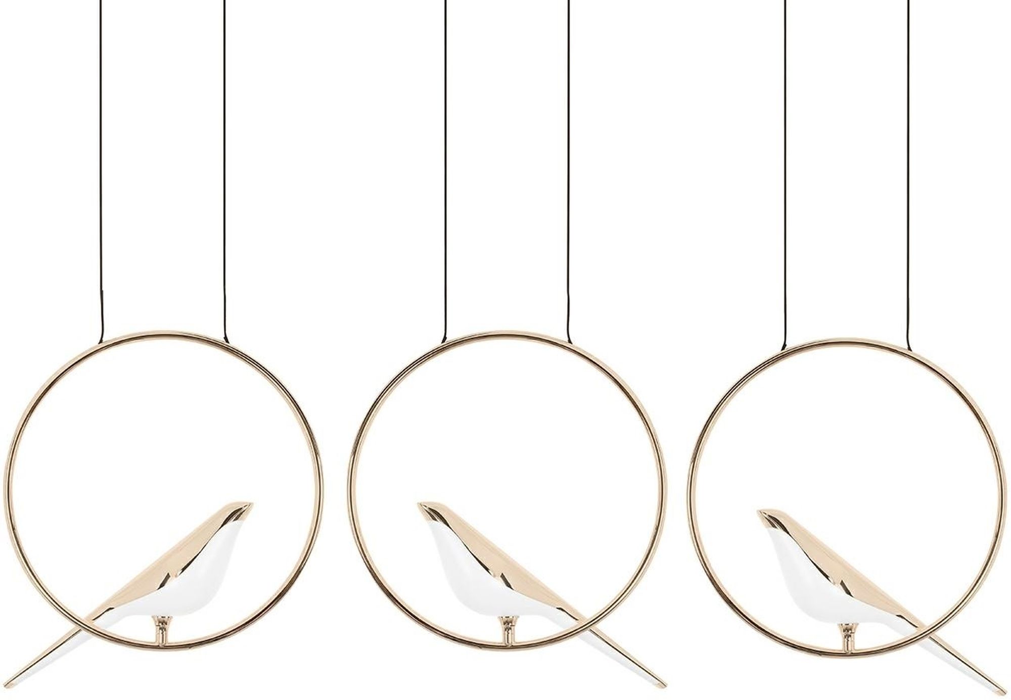 Moosee Bird Pendelleuchte 3x24 W weiß-gold MSE010100295