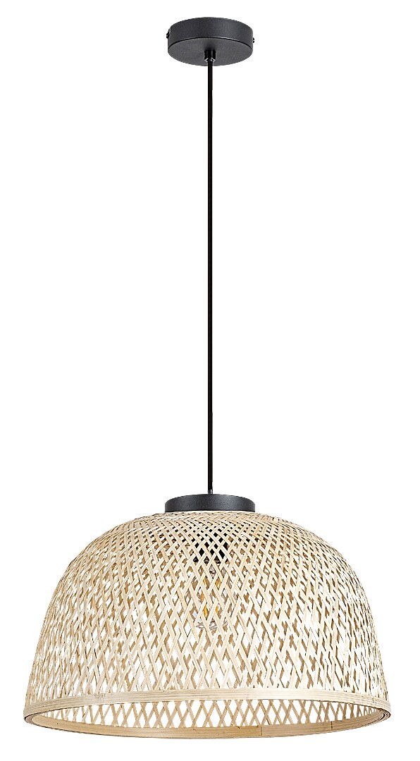 Rabalux Rattan Pendelleuchte 1x25 W schwarz-rattan 72025