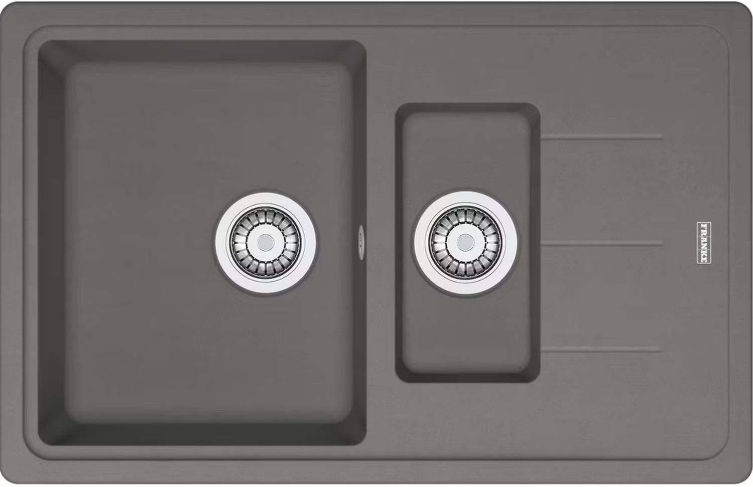 Franke Basis granitspüle 78x50 cm grau/graphit/onyx 114.0676.281