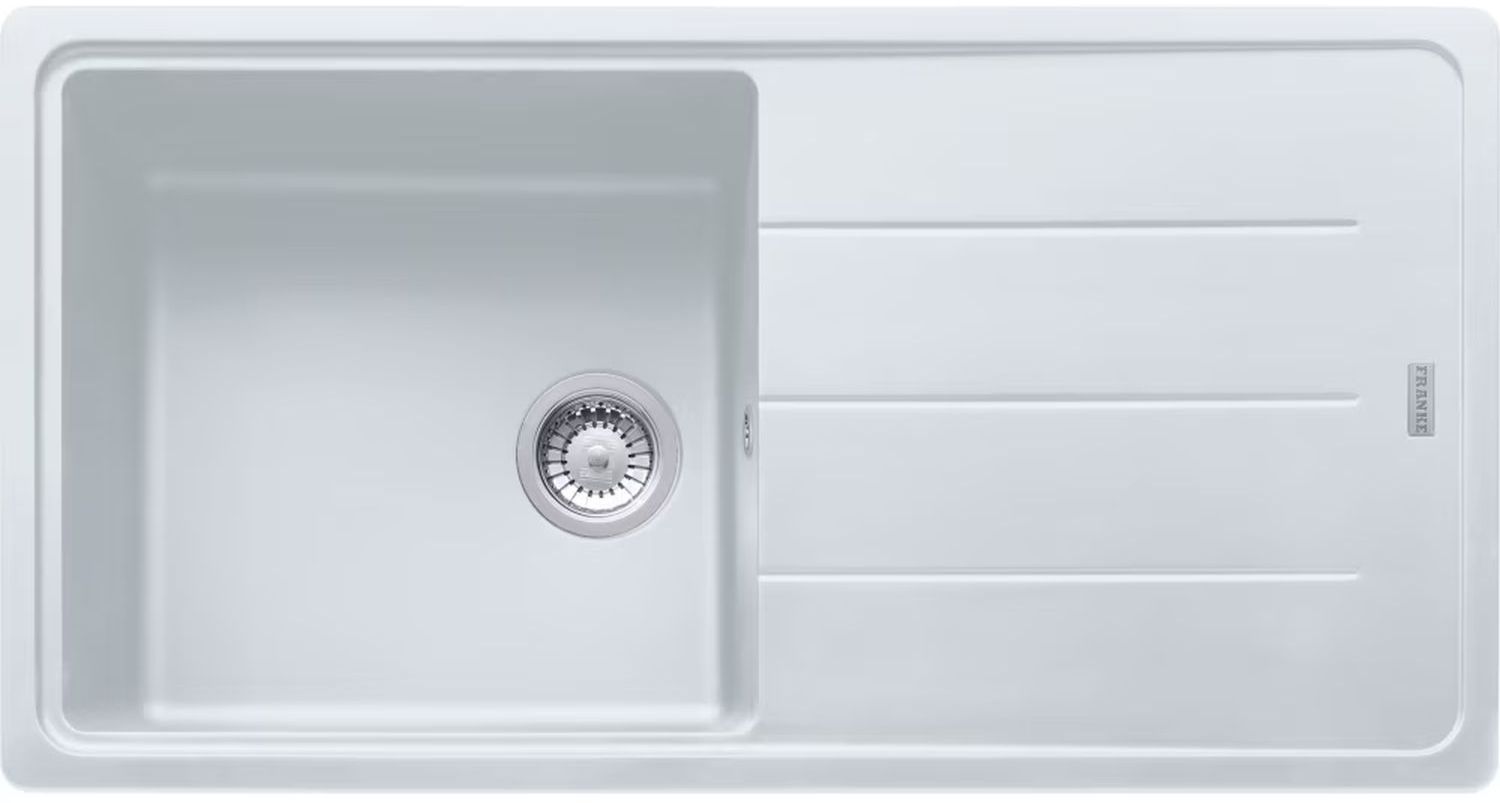 Franke Basis granitspüle 97x50 cm weiß 114.0676.290