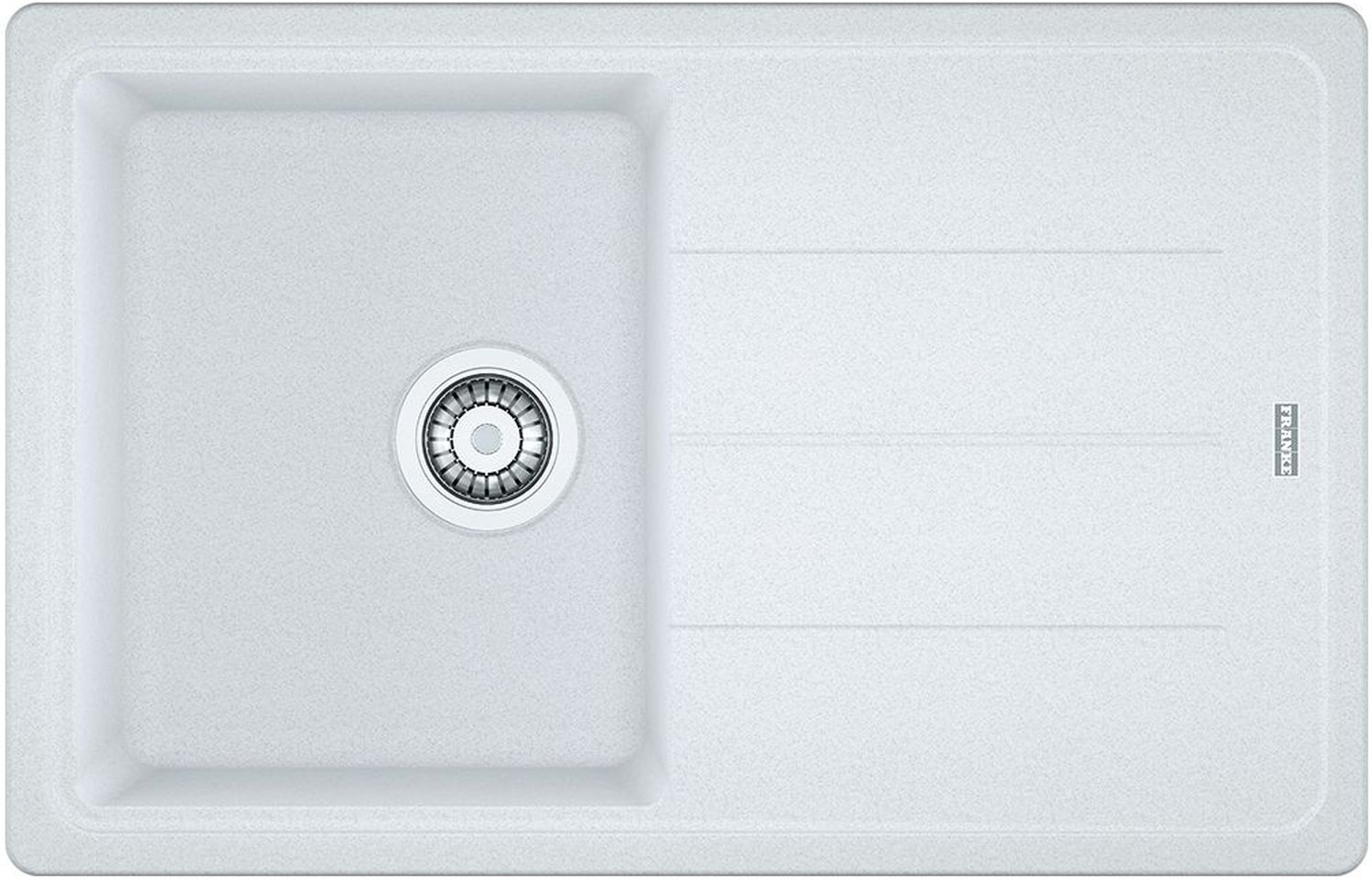 Franke Basis granitspüle 78x50 cm weiß 114.0676.297