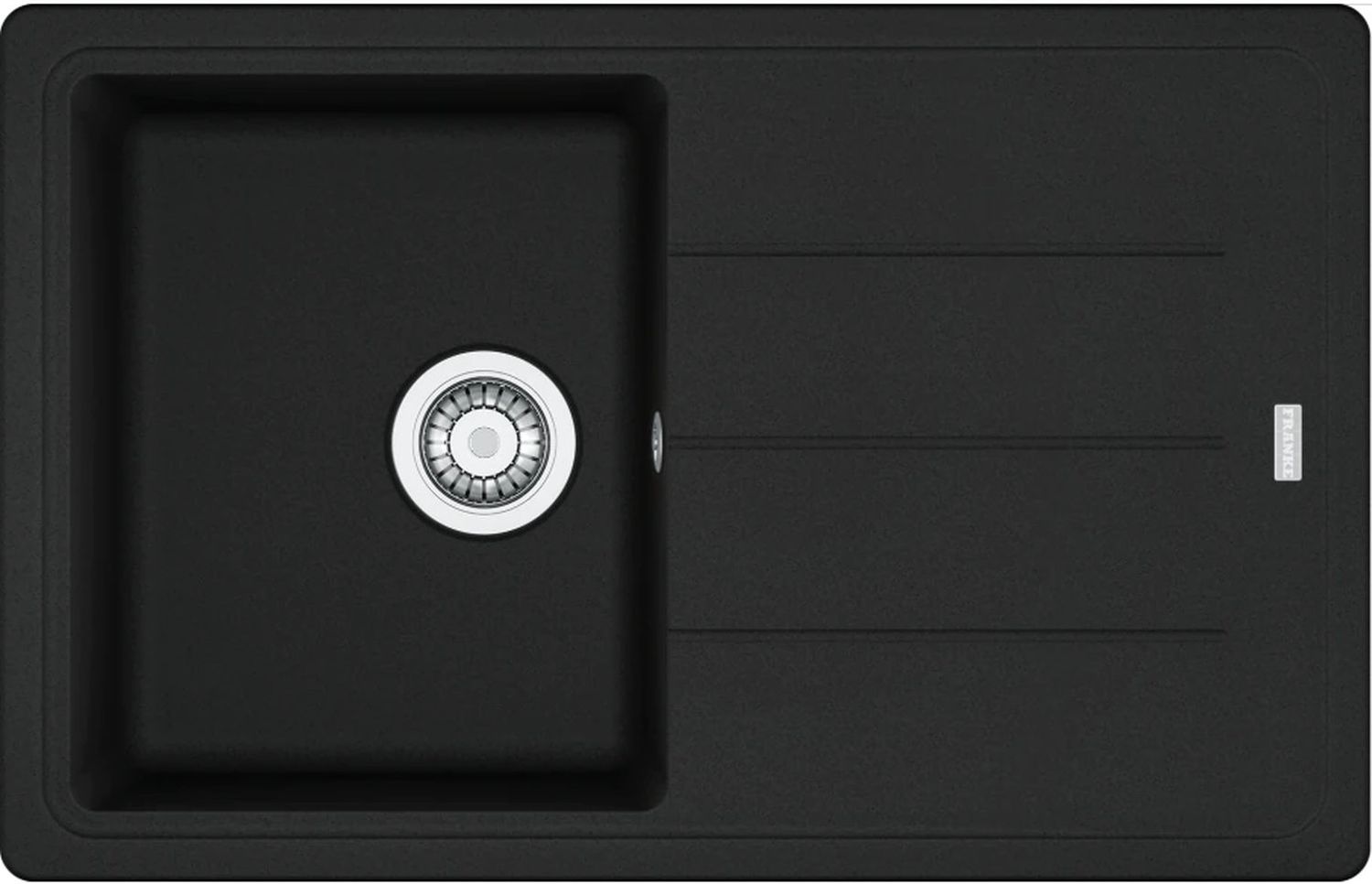 Franke Basis granitspüle 78x50 cm schwarz 114.0676.298