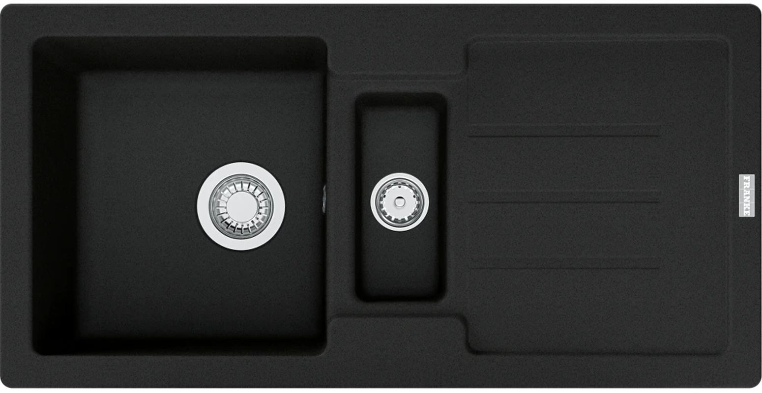 Franke Strada Granitspüle 86x43.5 cm schwarz 114.0676.322