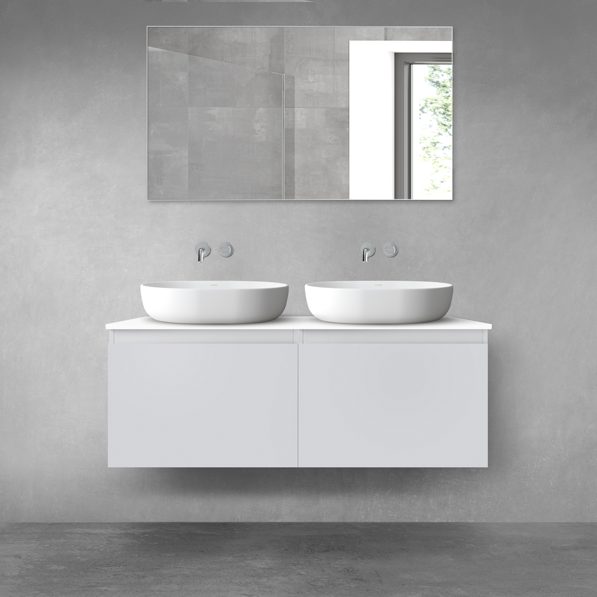 Set Kabinett Oltens Vernal 60013700, Naphtha-Arbeitsplatte Oltens Vernal 63007000