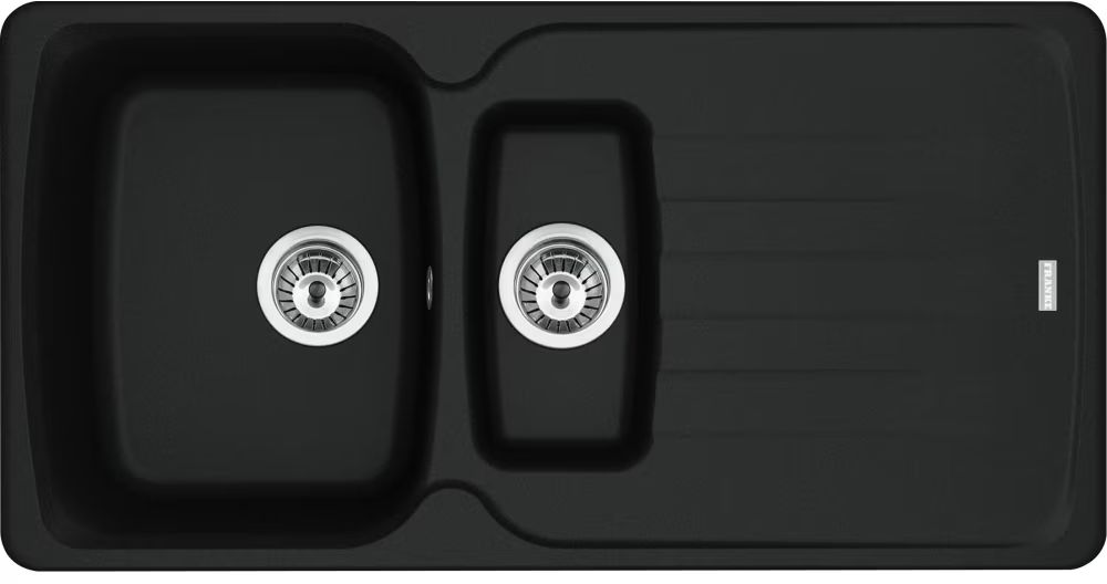Franke Antea granitspüle 97x50 cm schwarz 114.0676.236