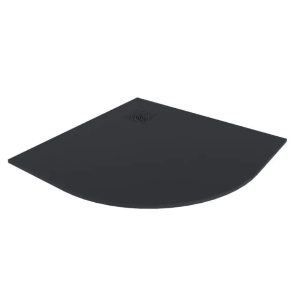 Excellent Arda Halbrunde Duschwanne 90x90 cm schwarz BREX.1504.090.090.BLN